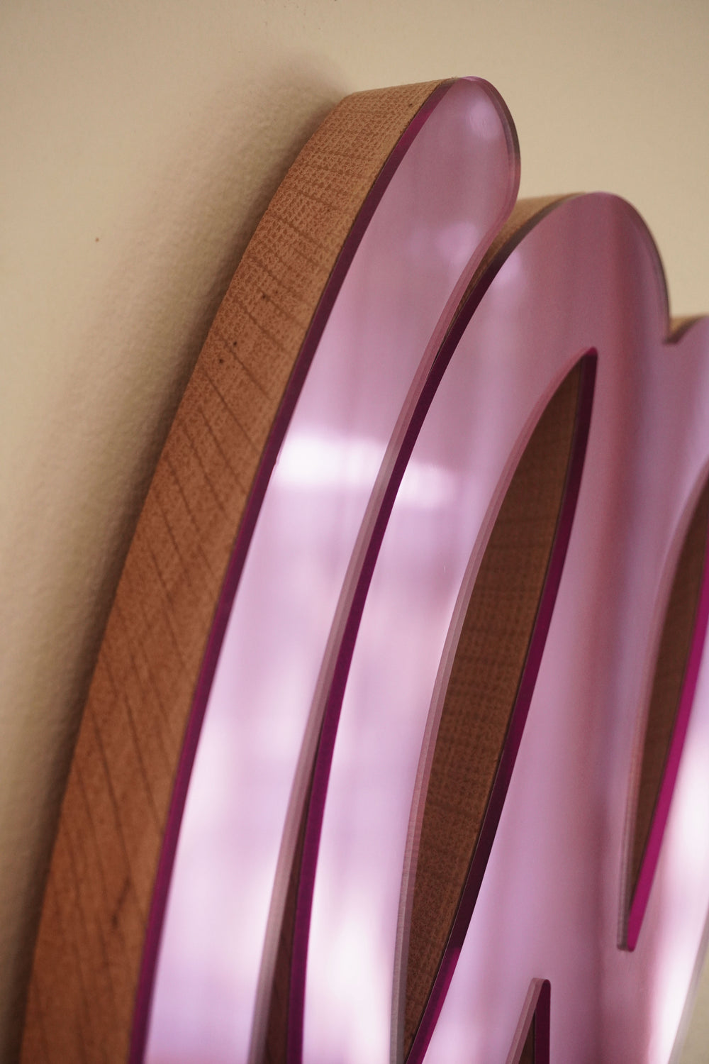 Pink 12 Scribble Sculpture Mirror