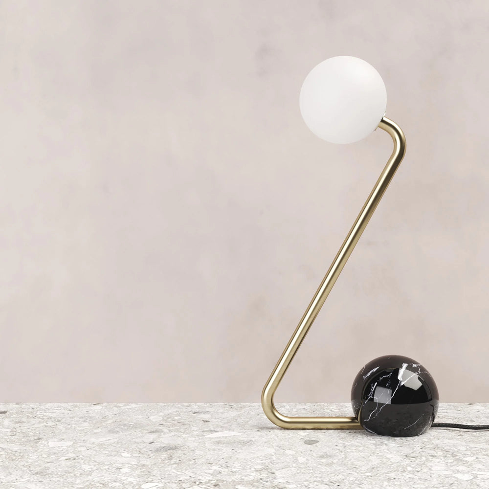 Atelier Areti 521OL-D01 / Brass tube / Black marble. Official manufacturer photograph; exact model and visible finish verified.