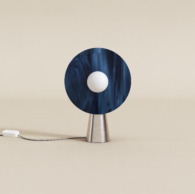 Atelier Areti Disc and Sphere Glass Desk Light D01