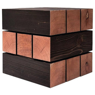 Stacked Wood Cube Table - Cara Woodhouse