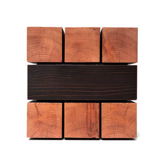 Stacked Wood Cube Table - Cara Woodhouse