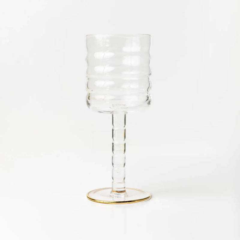 Fluted Wine Glass - Cara Woodhouse