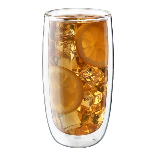 Sorrento Double Wall Glassware 16-oz / 2-pc Beverage Glass Set