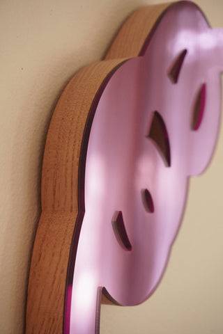 Pink 8 Scribble Sculpture Mirror