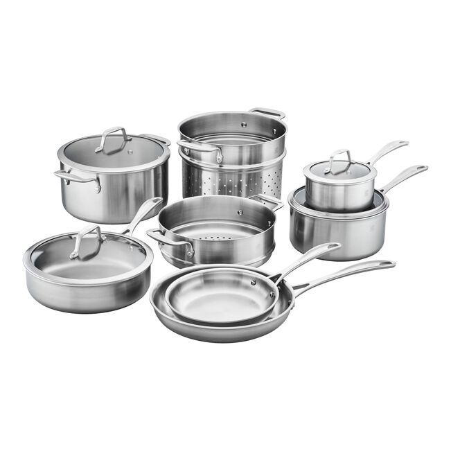 Spirit 3-Ply 12-pc, Stainless Steel, Cookware Set