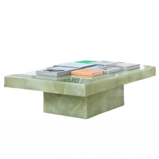 Cara Onyx in Green Coffee Table