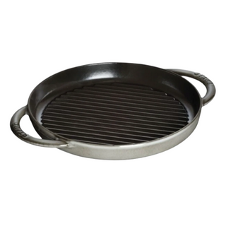 10-inch, Round Double Handle Pure Grill, graphite grey