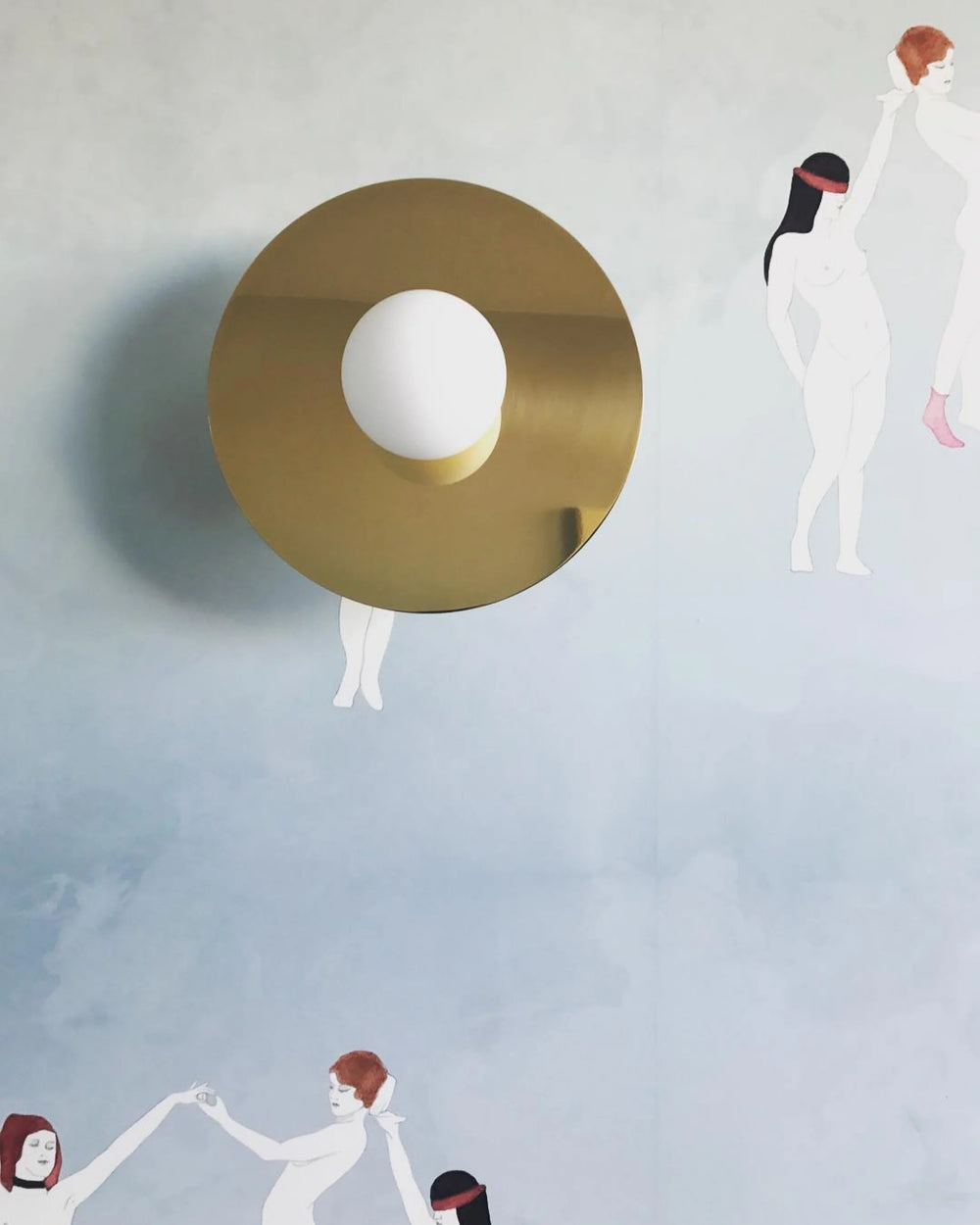 Disc and Sphere Wall Light (140OL-W01)