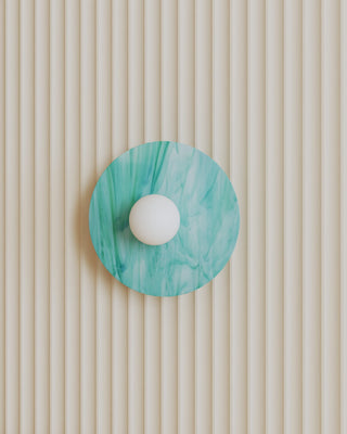 Disc and Sphere Glass Wall Light (514OL-W11)