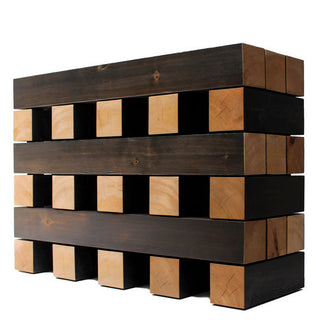 Stacked Wood Pile Console - Cara Woodhouse