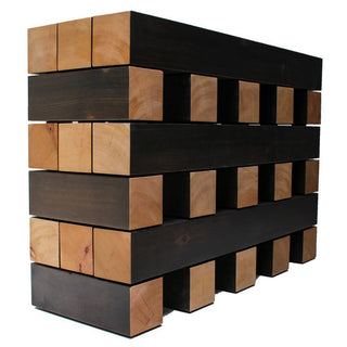 Stacked Wood Pile Console - Cara Woodhouse