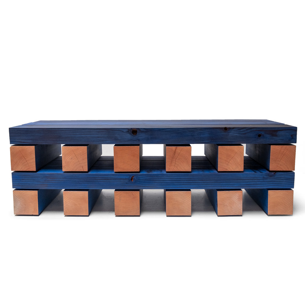 Stacked Bench in Blue - Cara Woodhouse
