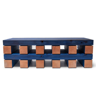 Stacked Bench in Blue - Cara Woodhouse