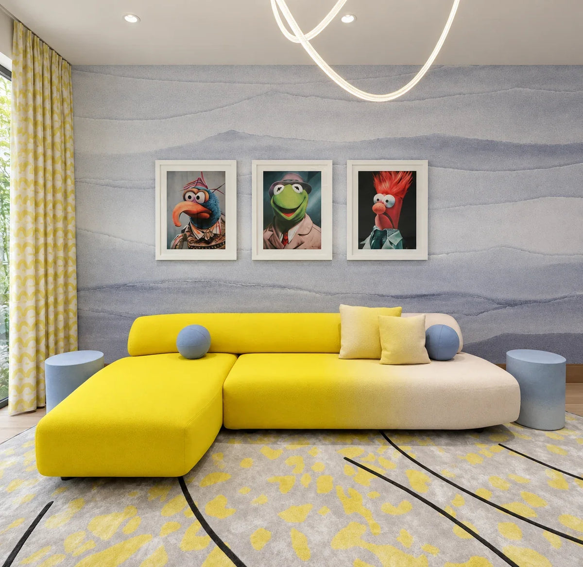 Kendall Miami lounge — daytime sofa view