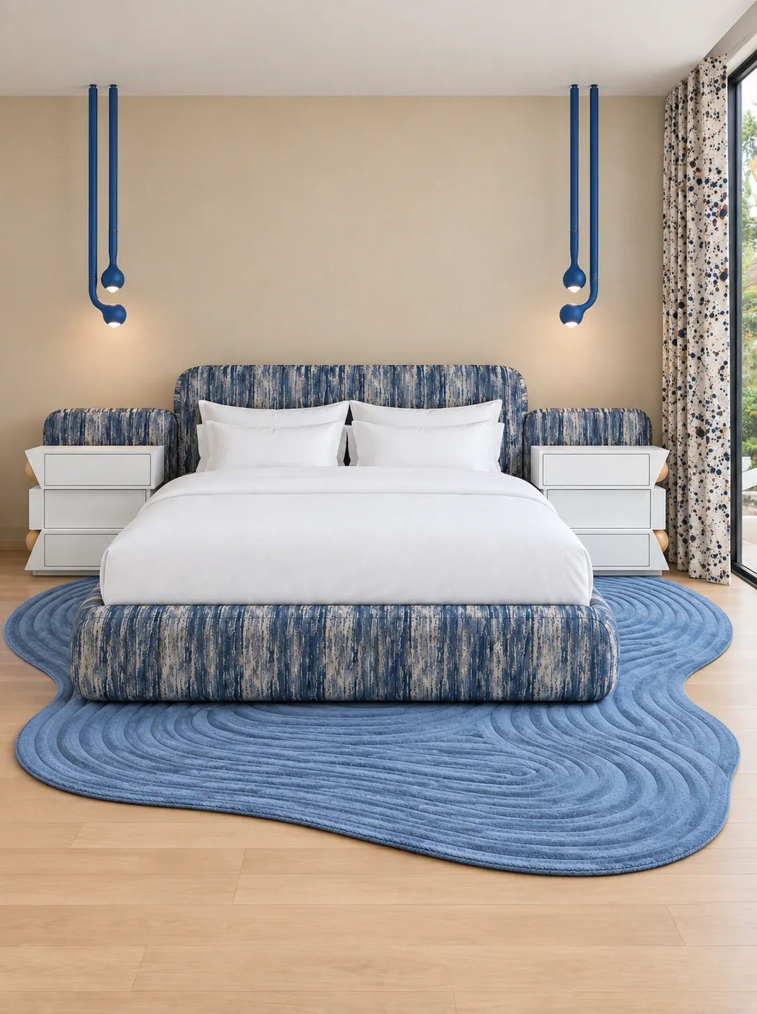 Kendall Miami — blue bedroom hero