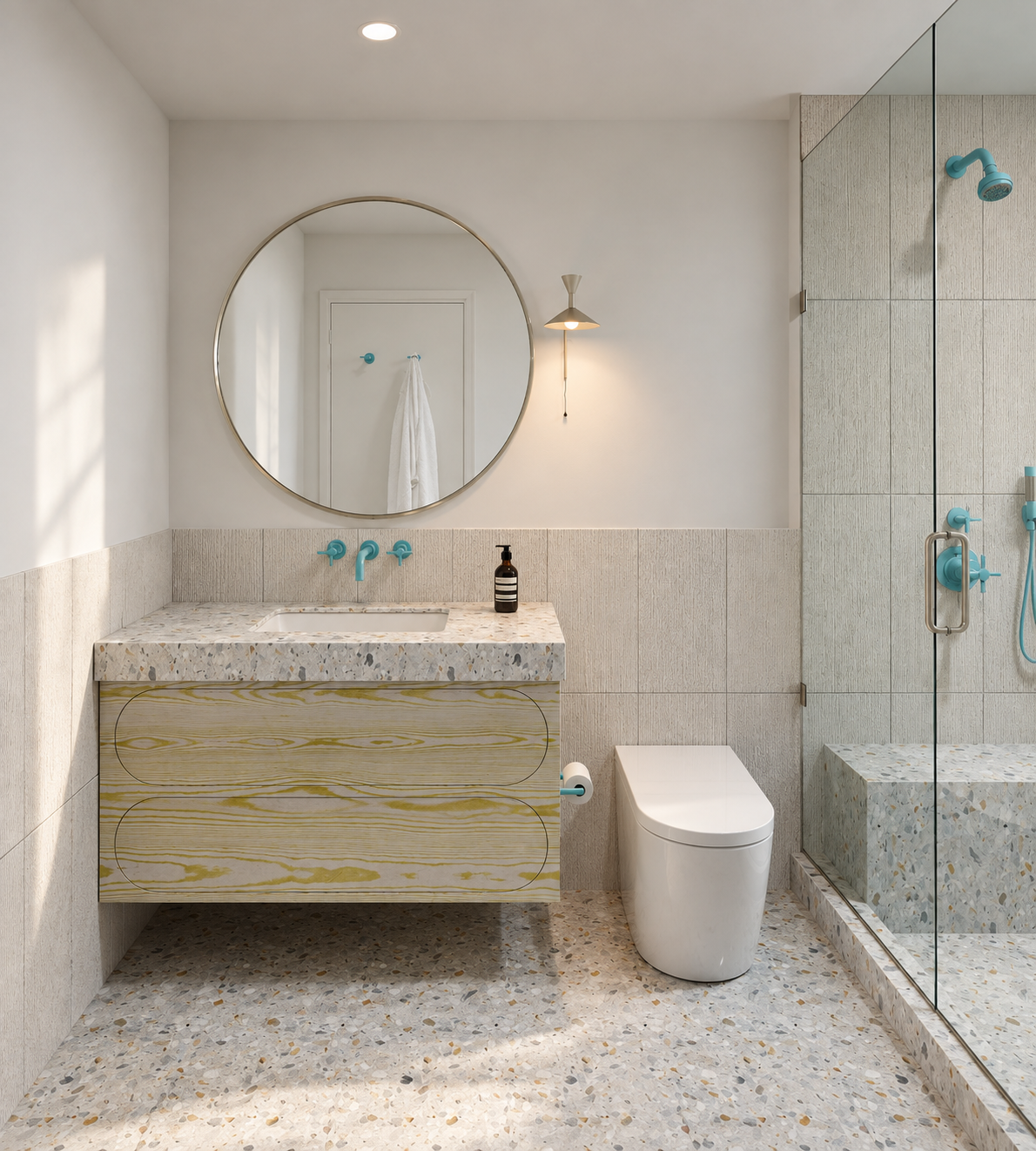 San Diego Ocean Front — Gym bathroom
