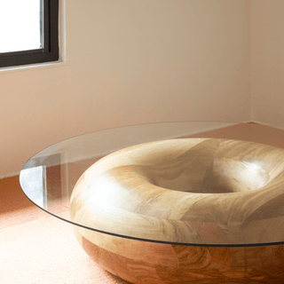 Donut Coffee Table, Caramel - CARA WOODHOUSE