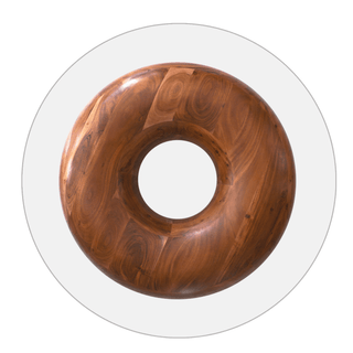 Donut Coffee Table, Chocolate - CARA WOODHOUSE