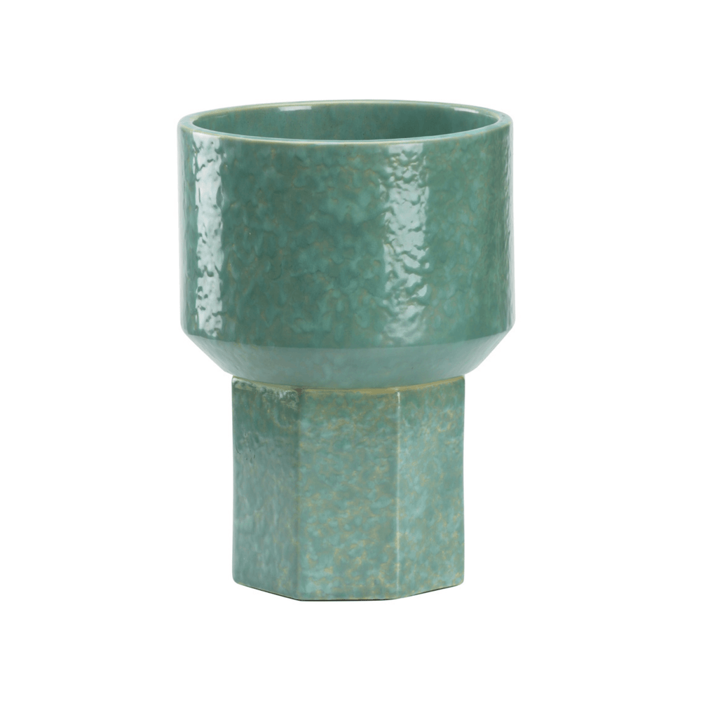 Markus Vase in Marine Reactive Glaze - CARA WOODHOUSE