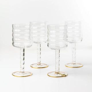 Fluted Wine Glass