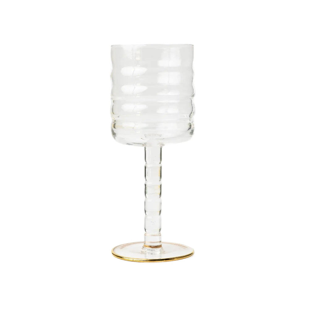 Fluted Wine Glass