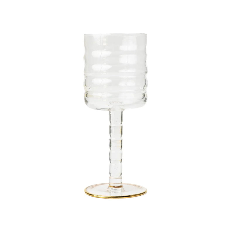 Fluted Wine Glass