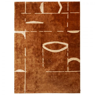 Rug One in Burnt Botanical Silk - CARA WOODHOUSE