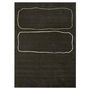 Rug Three in Black Botanical Silk - Cara Woodhouse